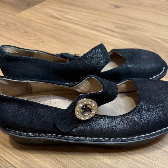 Alegria Paloma Black Shimmer Mary Jane Comfort Shoes PAL 211. Size 39 (US 8–8.5) - Picture 2 of 7